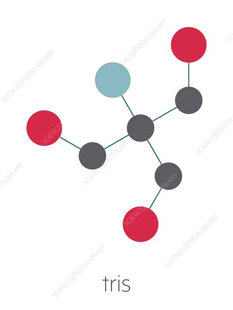 Tris Buffering Agent Molecule Illustration Stock Image F