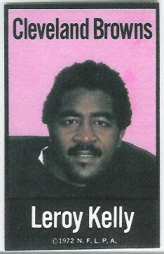 Leroy Kelly Football Cards Leroy Kelly 1972 NFLPA Iron Ons Football