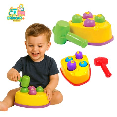 Brinquedos Para Meninos Bebes - Brinquedos Educativos Rata Tuff Bate Bate Martelo Didático para Bebês ...