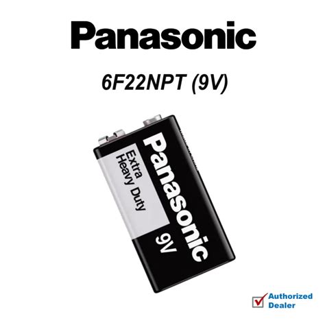 Panasonic 6F22NPT 1B Extra Heavy Duty 9V 6F22 Battery 9V Lazada PH