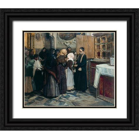 Sorolla Joaquin 31x26 Black Ornate Wood Framed With Double Matting