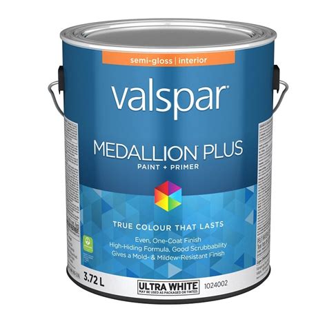 Valspar Medallion Plus Interior Paint Primer Semi Gloss 1 Gallon Lumberworld