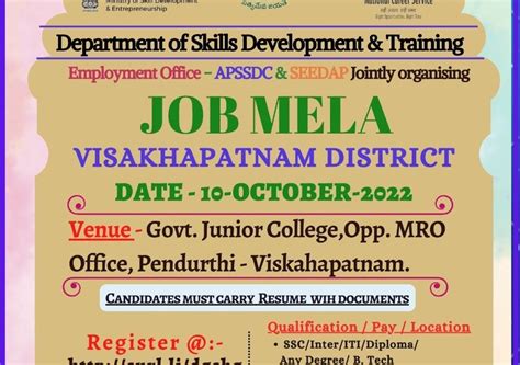 Job Mela In Ap ఏపీలో మరో భారీ జాబ్ మేళా 9 కంపెనీల్లో 300కు పైగా జాబ్స్ నెలకు రూ 30 వేల వరకు