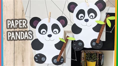 Easy To Make Paper Panda Craft From Two Circles Panda Craft Paper