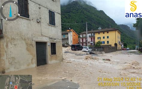 Maltempo Esonda Torrente In Val Dadige Interrotte Ss E Ferrovia