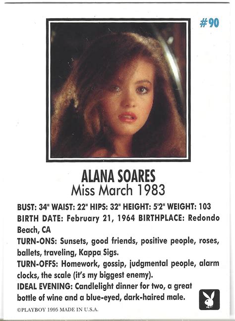 Playboy Centerfolds March Edition Alana Soares Card 90 Xandebay