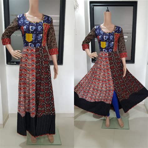 M Xxl Ladies Embroidered Anarkali Cotton Kurti At Rs 975 In Ahmedabad