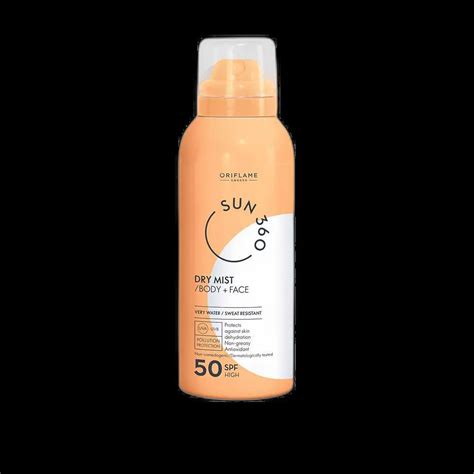 Oriflame Sun Zone Dry Mist Body + Face SPF 50 High (Ingredients