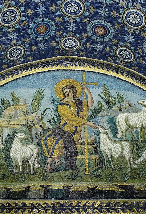 Christ As The Good Shepherd Mausoleum Of Galla Placidia