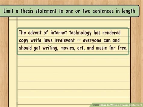 The Best Way To Write A Thesis Statement With Examples