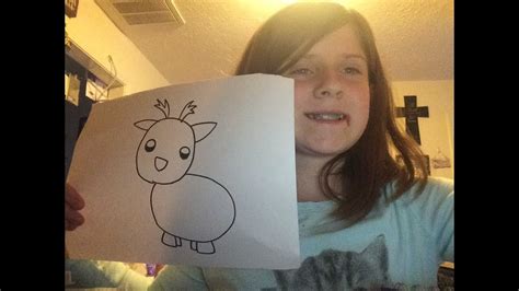 Drawing A Arctic Reindeer From Adopt Me Roblox Part Youtube