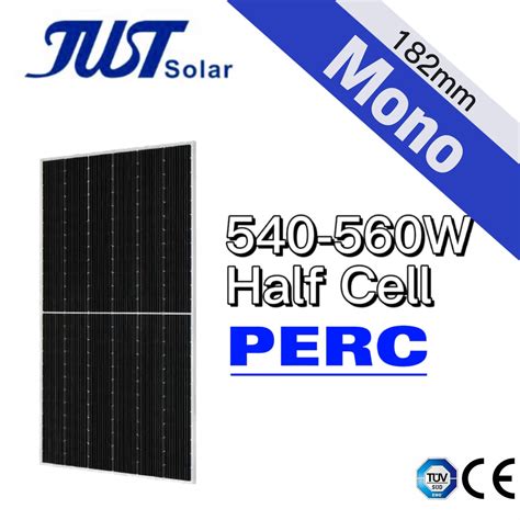 Just Solar Half Cut 182mm 560W Mono Perc Solar PV Module With CE ISO