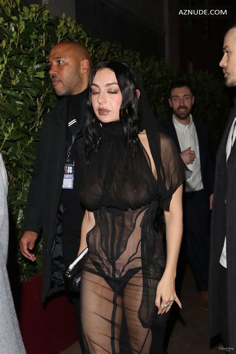 Charli Xcx Sexy Flashes Her Hot Breasts At The Brit Awards Universal Afterparty In London Aznude