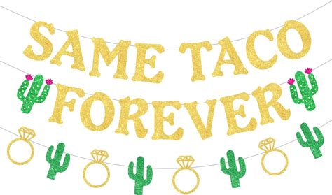 Lesbian Bachelorette Party Decorations Same Taco Forever