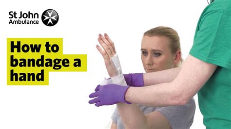 How to Bandage A Hand - First Aid Training - St John Ambulance - YouTube