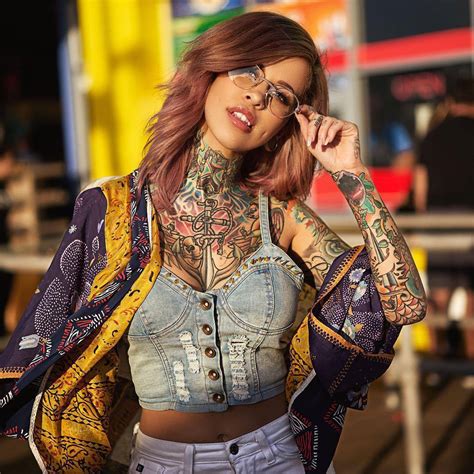 Flamboyant Latina Tattooed Beauty Madelyn Lance Tattoo Models INKPPL