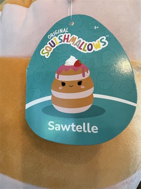 NWT Original Squishmallows Sawtelle Strawberry Shortcake Pancakes 16