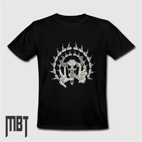 Skullhead T Shirt Heavy Metal Tee Shirt Bones With Skull Metal Merch