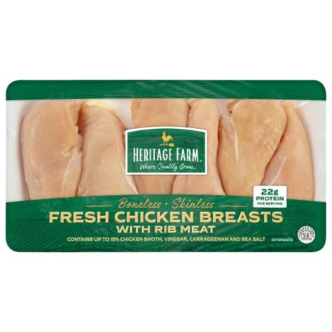 Heritage Farm Boneless Skinless Fresh Chicken Breast 1 Ct Kroger