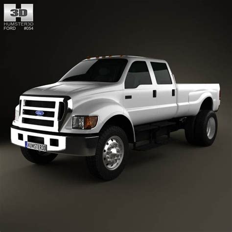 3d Model Of Ford F 650 F 750 Pickup 2014 Ford F650 Ford Medium Duty Trucks