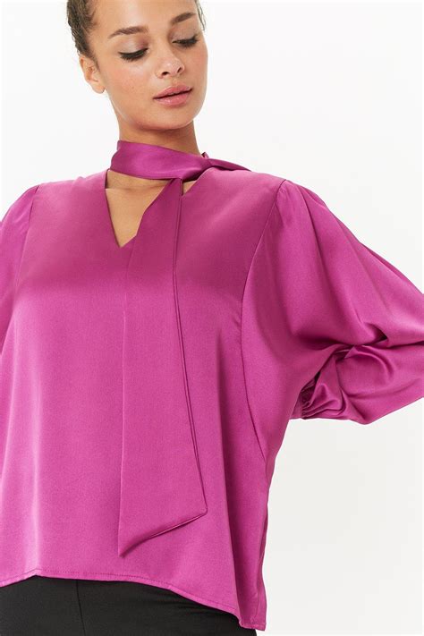 Coast Satin Pussy Bow Tie Blouse Coastams Coast