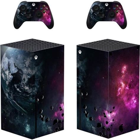 Kit Autocollants Pour Xbox Series X Nebula Sticker Skin Pour Xbox