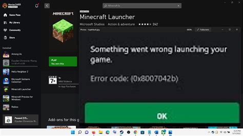 Fix Error Code 0x8007042b When Launching Minecraft Launcher On