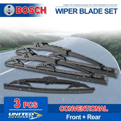 Bosch Wiper Blade Set For Holden Apollo Jk Jl Barina Hatchback Mh