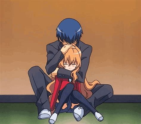 Anime Hugging Couple Chibi