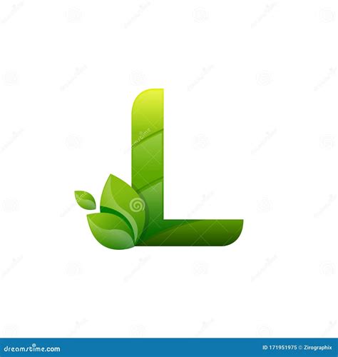 Letter L Leaf Nature Logo Icon Vector Stock Vector Illustration Of