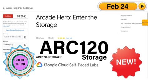 Level Arcade Hero Enter The Storage Arc Storage Qwiklabs