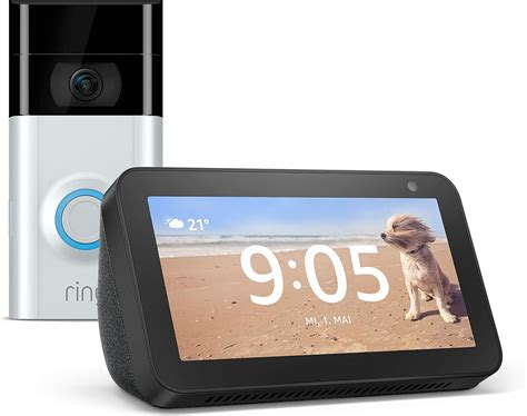 Ring Video Doorbell 2 Plus Amazon Echo Show 5 Schwarz Amazon De