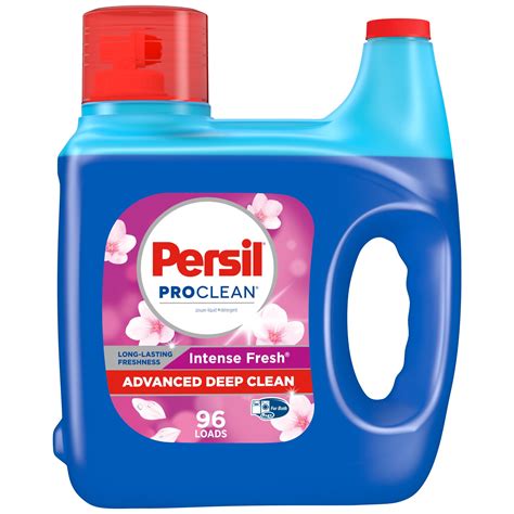 Persil Liquid Laundry Detergent Intense Fresh 150 Fluid Ounces 96 Loads