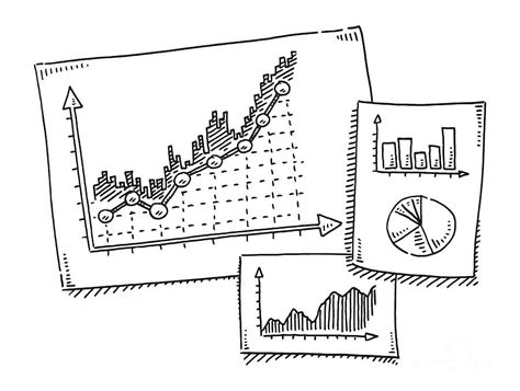 Statistics Papers With Diagrams Drawing Drawing by Frank Ramspott - Pixels