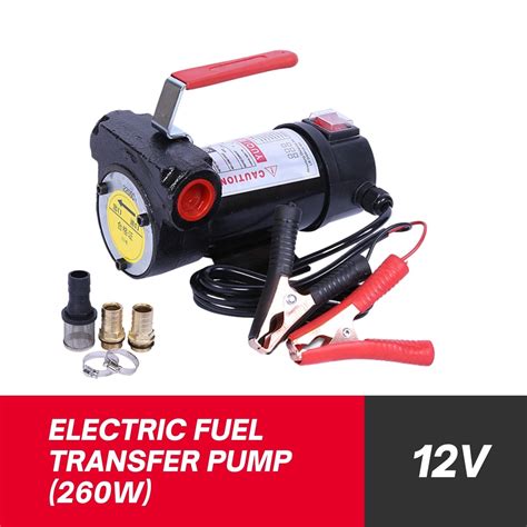 12v 24v 220v Electric Fuel Transfer Pump 260w Fuel Pump Tools Self Priming Portable Car Motor