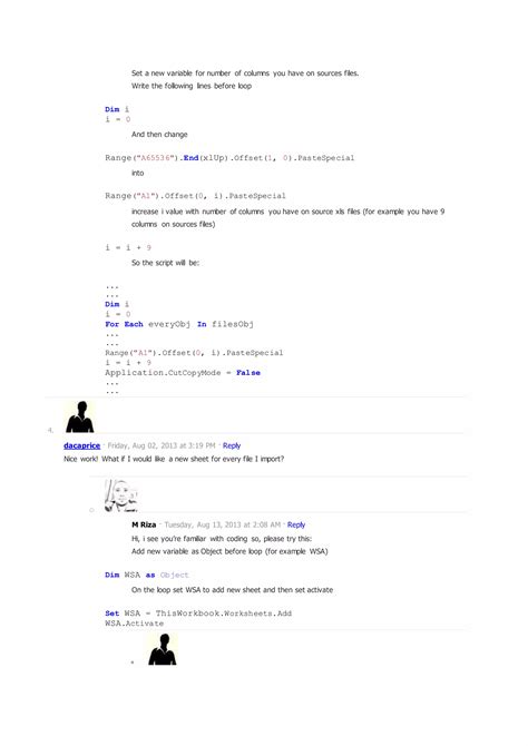 Merge multiple excel files into a single spreadsheet | PDF