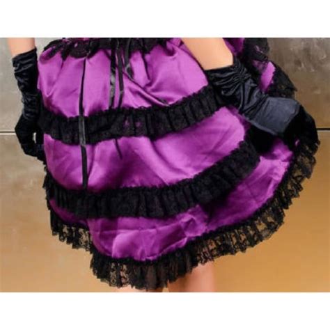 Bustier Femme Vocole Femmes Gothique Burlesque Corset Robe Satin Violet