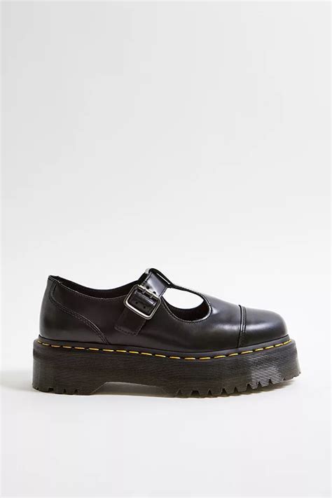 Dr Martens Bethan Polished Leather Platform Mary Jane Shoes Urban