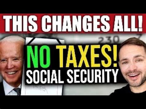 BREAKING Social Security INCREASE By Tax Elimination NEW DATA SSI