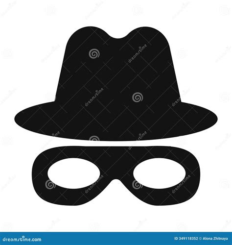 Incognito Mask Villain Or Robber Hide Face Element Black Silhouette