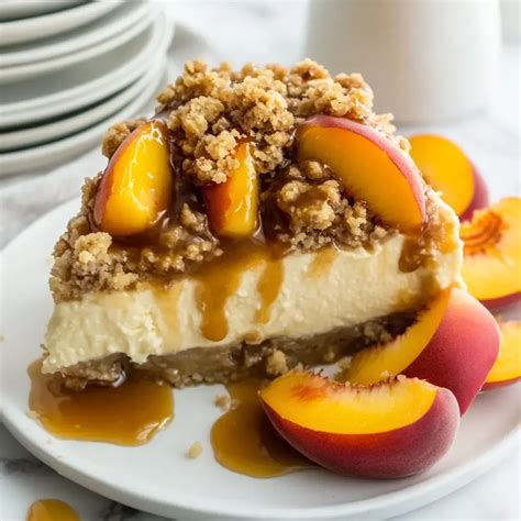 Southern Inspired Cheesecake With Peaches Cook With Carla