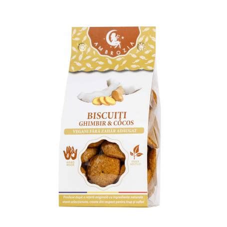 Biscuiti Vegani Cu Ghimbir Si Cocos Fara Zahar G Hiper