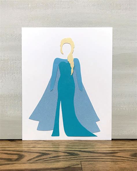 Frozen Poster Minimalist Print Paper Design Elsa Print Etsy