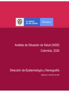 An Lisis De Situaci N De Salud Asis Colombia An Lisis