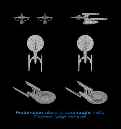 Free Stl File Federation Class Dreadnought And Derivatives Star Trek Starship Parts Kit