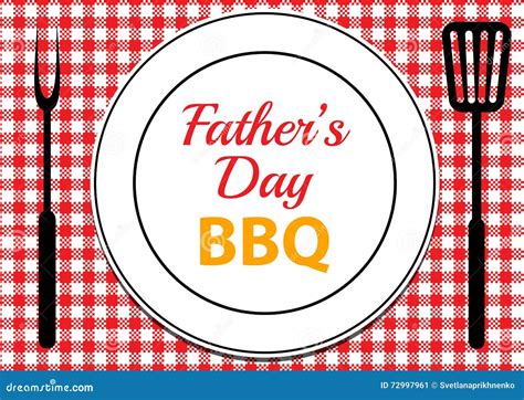 Fathers Day Bbq Stock Vector Illustration Of Restaurant 72997961