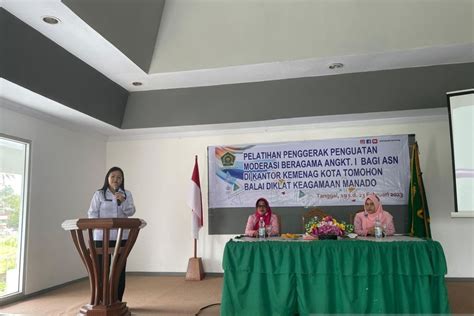 Kemenag Kuatkan Moderasi Beragama Di Tomohon Sulut Antara News