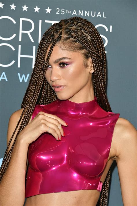 Zendayas Extralong Braids At The Critics Choice Awards Popsugar