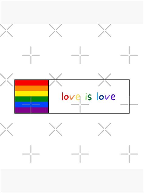 Love Is Love Pride Flag Positive Quote Banner Poster For Sale By B3y0u Redbubble