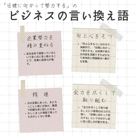 目標に向かって努力するの言い換え語のおすすめは？ビジネスやカジュアルに使える類義語のまとめ！ 言い換えドットコム